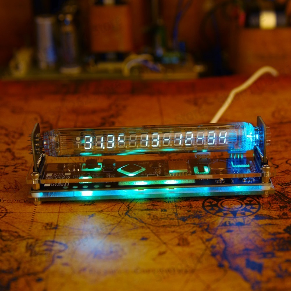 VFD Fluorescent Tube Clock IV- - đánh giá và giá Retro Gaming Youtube