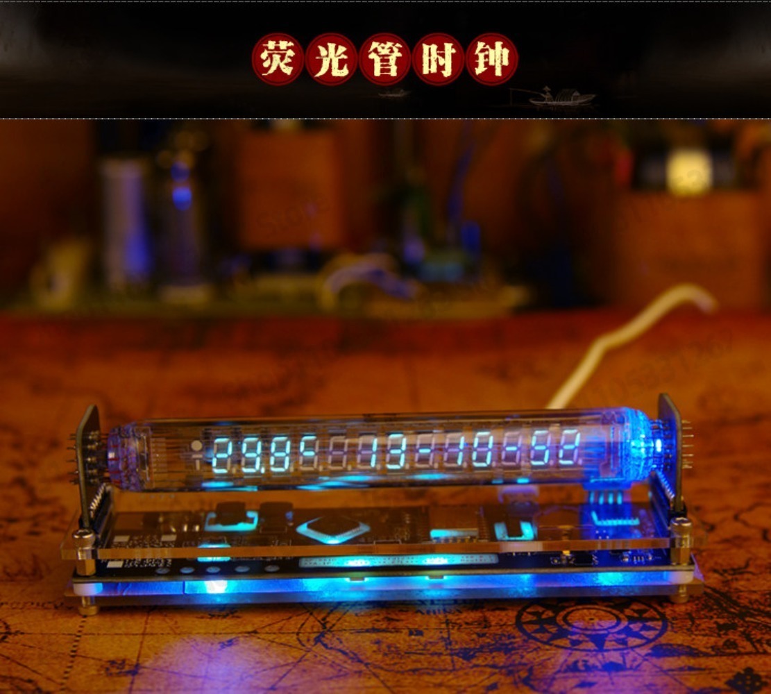 VFD Fluorescent Tube Clock IV- - đánh giá và giá Retro Gaming Youtube