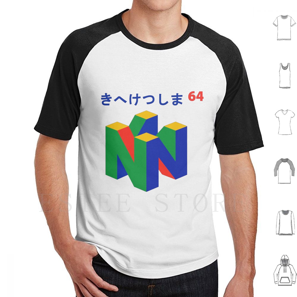 Japanese 64 T Shirt Print Cott - đánh giá và giá Retro Gaming T Shirt