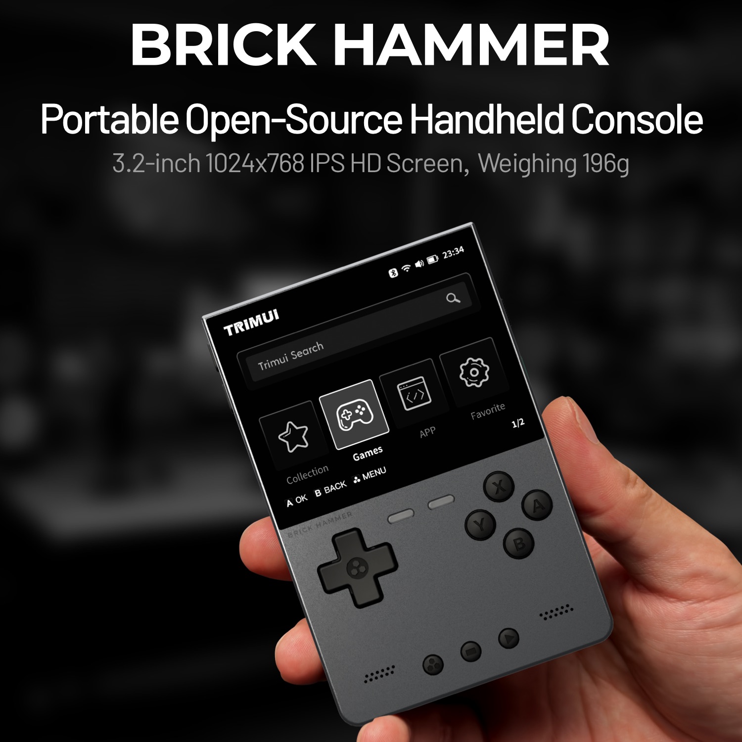 TRIMUI BRICK HAMMER Retro Hand - đánh giá và giá Retro Gaming Kiosk