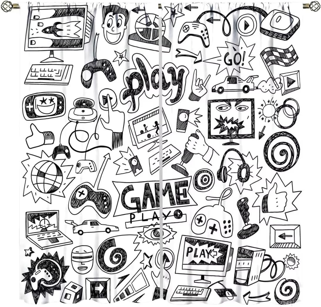 Gaming Video Game Curtain Deco - đánh giá và giá Retro Gaming Youtube
